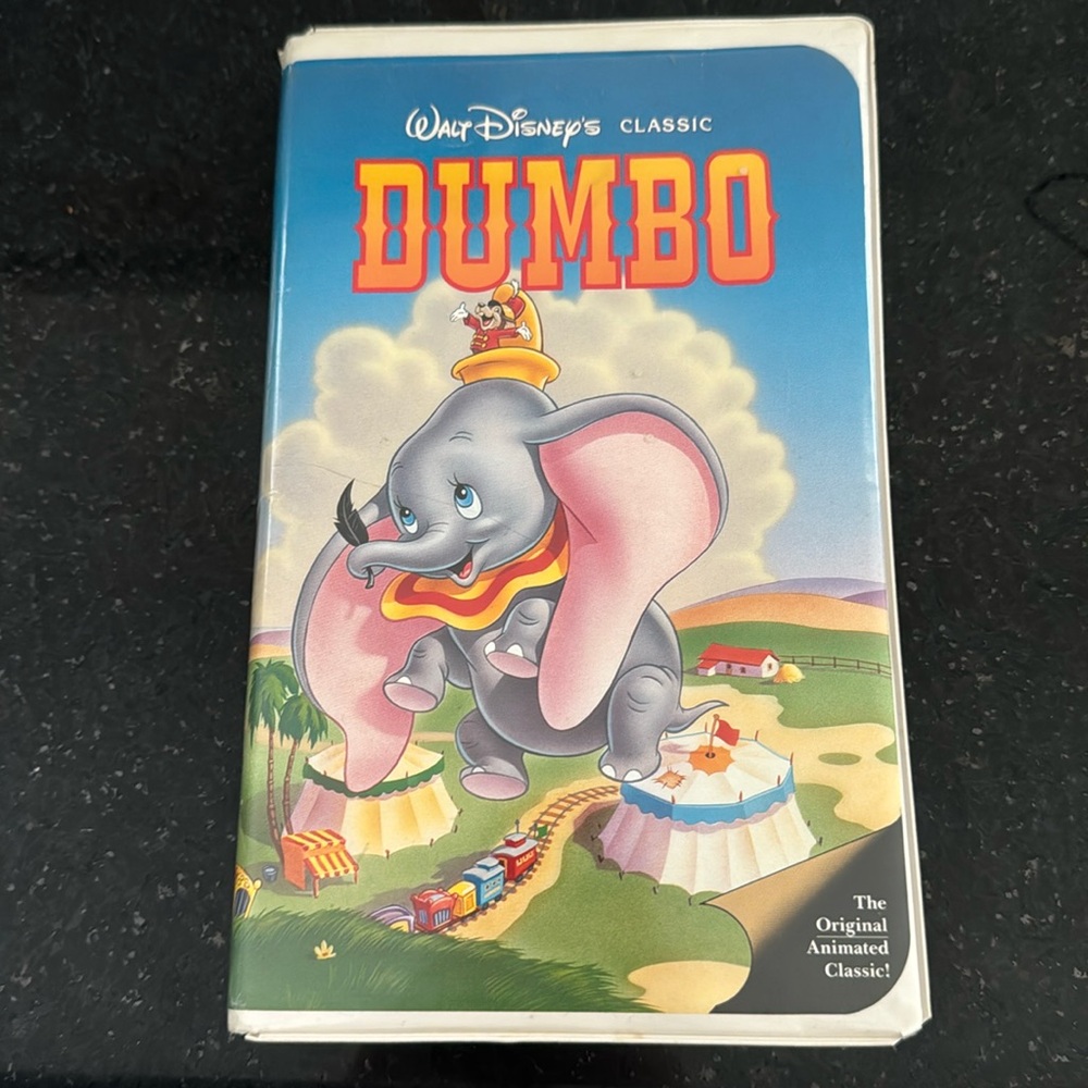 Vintage Dumbo VHS Walt Disney Classic Black Diamond 024